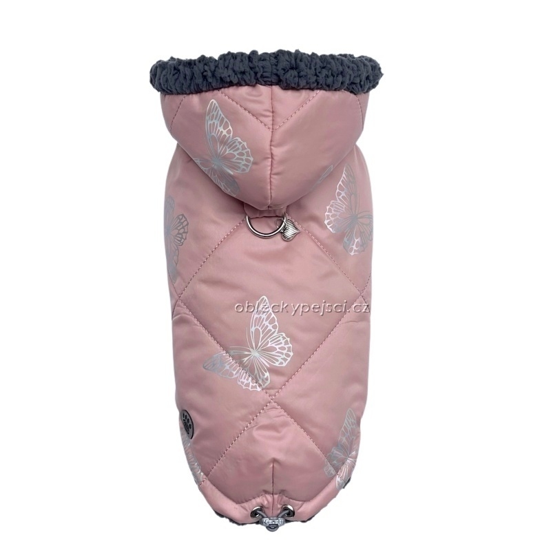 Luxusní zimní bunda Stříbrný motýlek