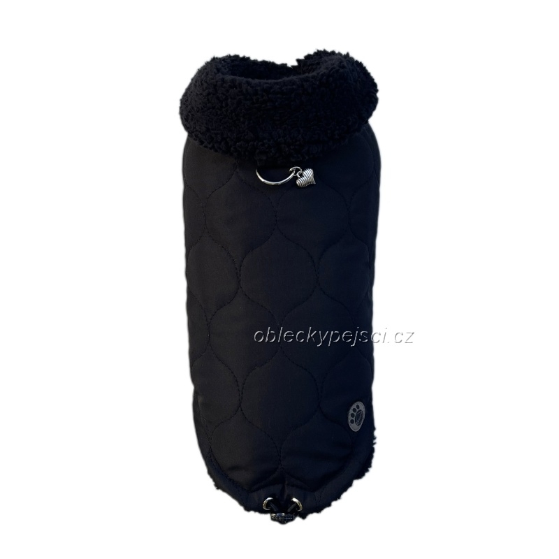 Zimní bunda Černá s límcem