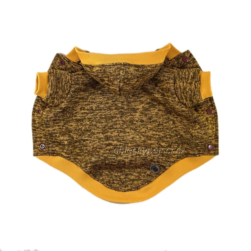 Svetr Okrovo - hnědý melír