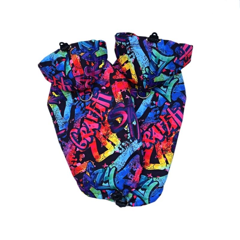 Letní softshellka /pláštěnka Růžové graffiti