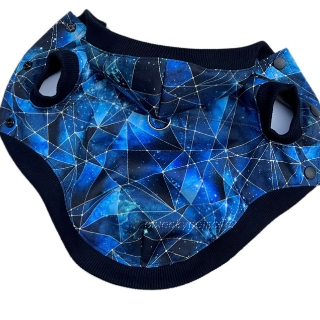 Letní softshellka/pláštěnka  Modrá galaxie