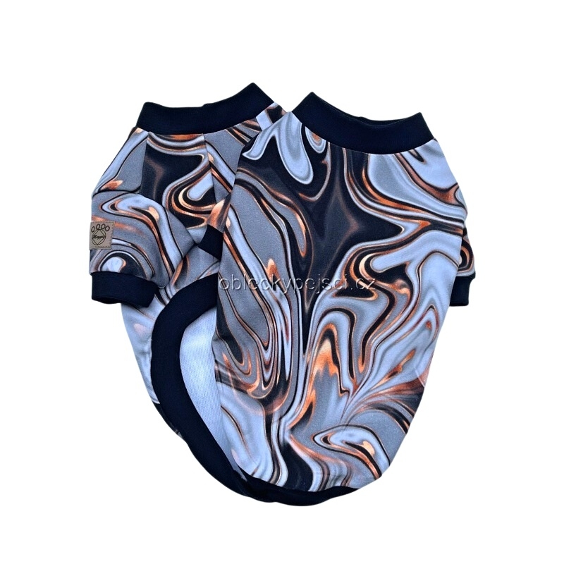 Tepláková mikina Mramorová fantazie