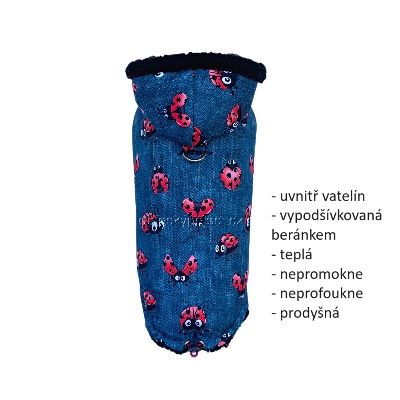 Zimní soft. bunda Létající beruška