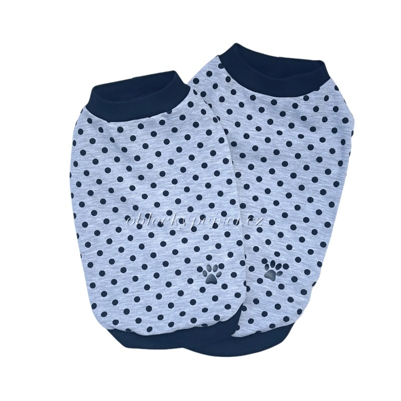 Tričko šedé Černý puntík