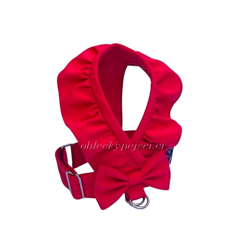 Kšíry s mašličkou a volánky Červené