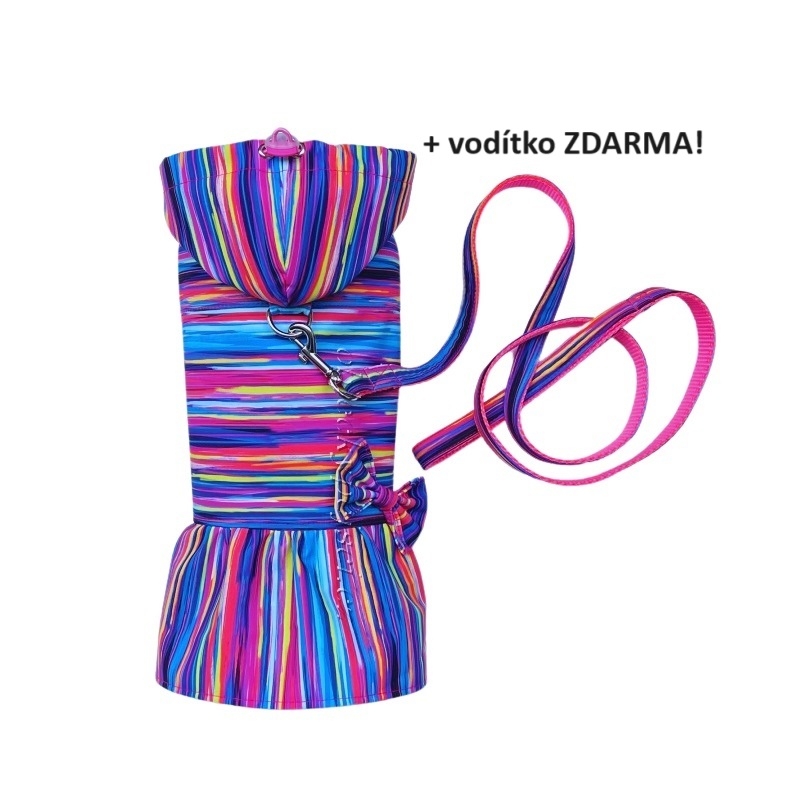 Letní softshellka/pláštěnka Veselý proužek