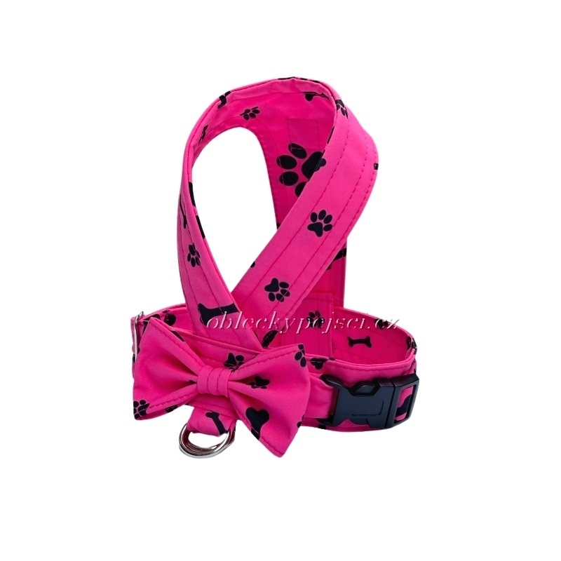 Kšíry s mašličkou Růžové s tlapkami