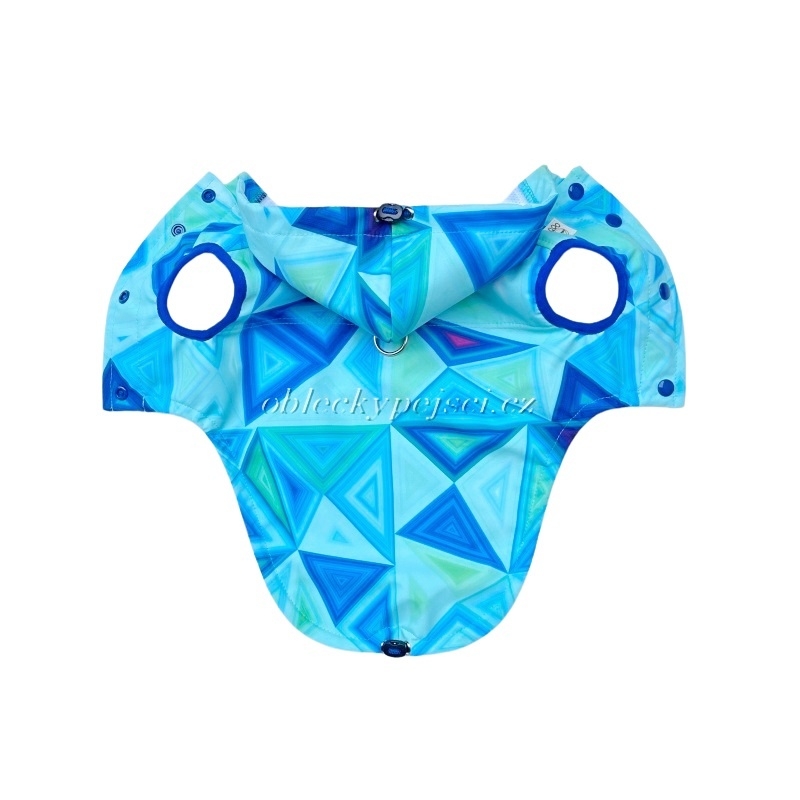 Letní softshellka/pláštěnka Modro - zelená