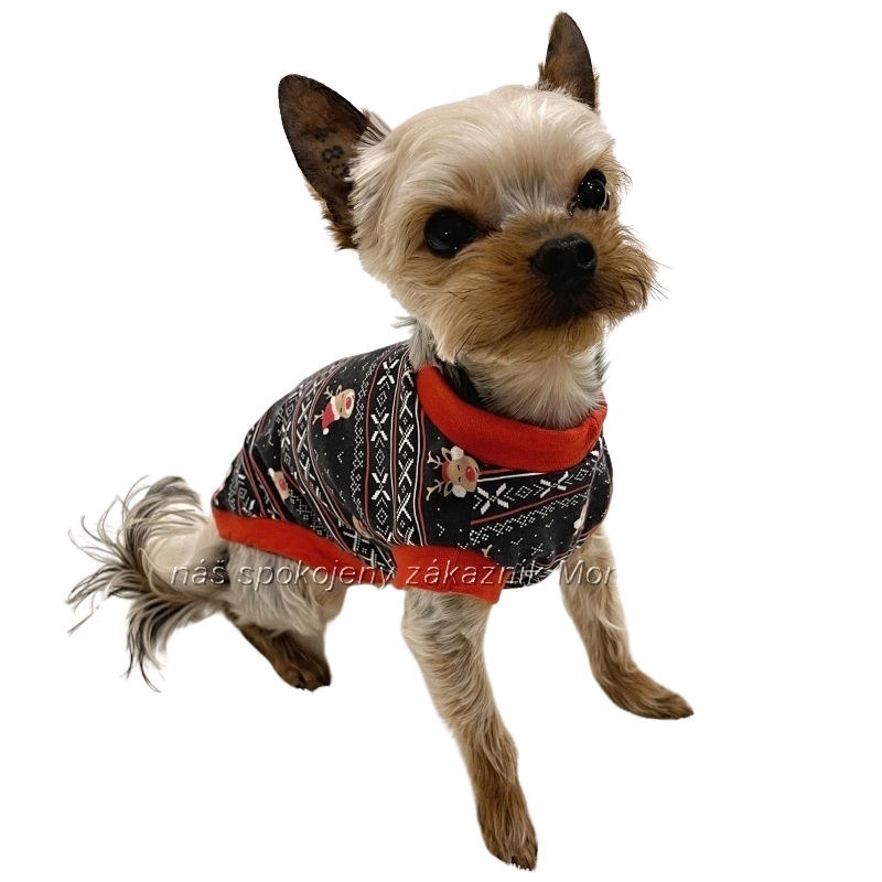 Vánoční tričko Sobík