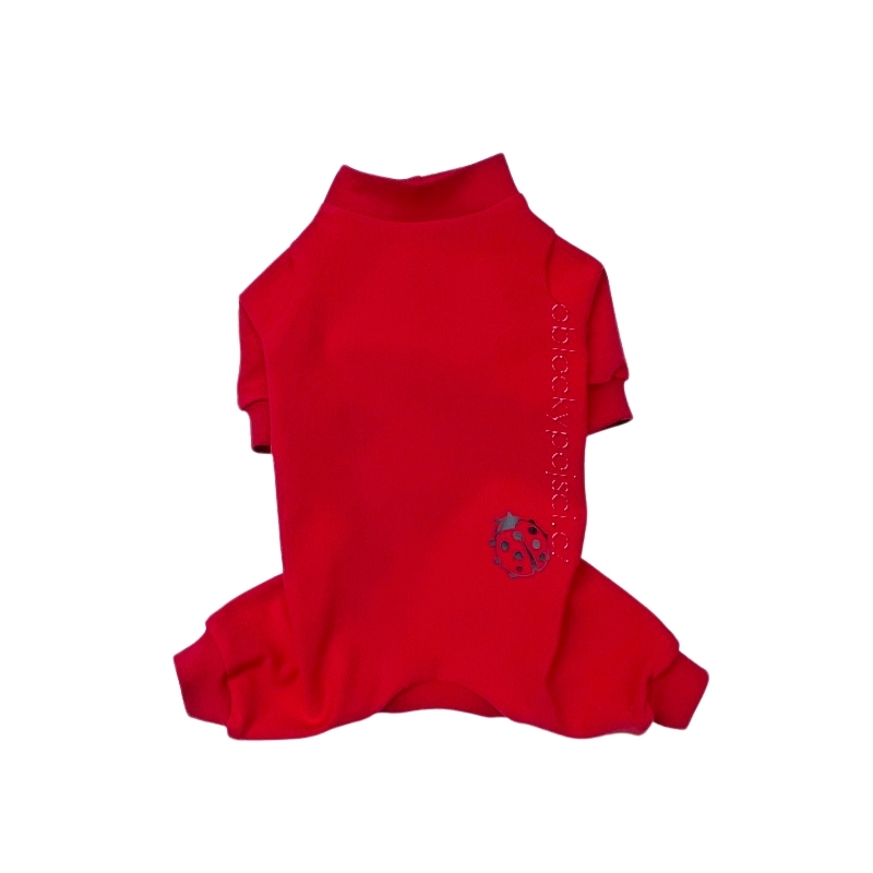 Tepláková overal Červený s beruškou