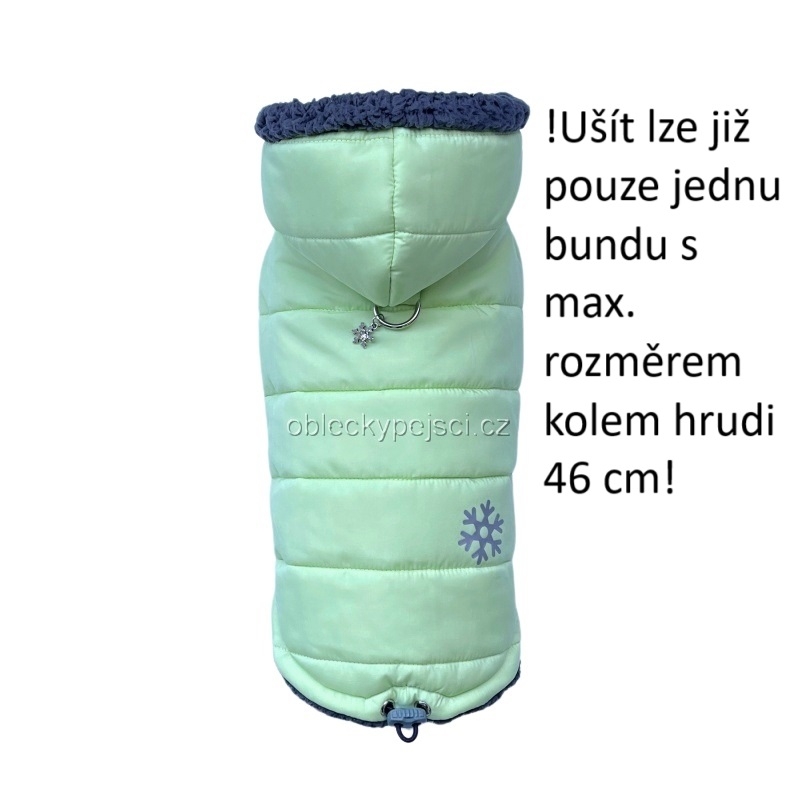 Zimní bunda s reflex. vločkou Světlonce zelená 