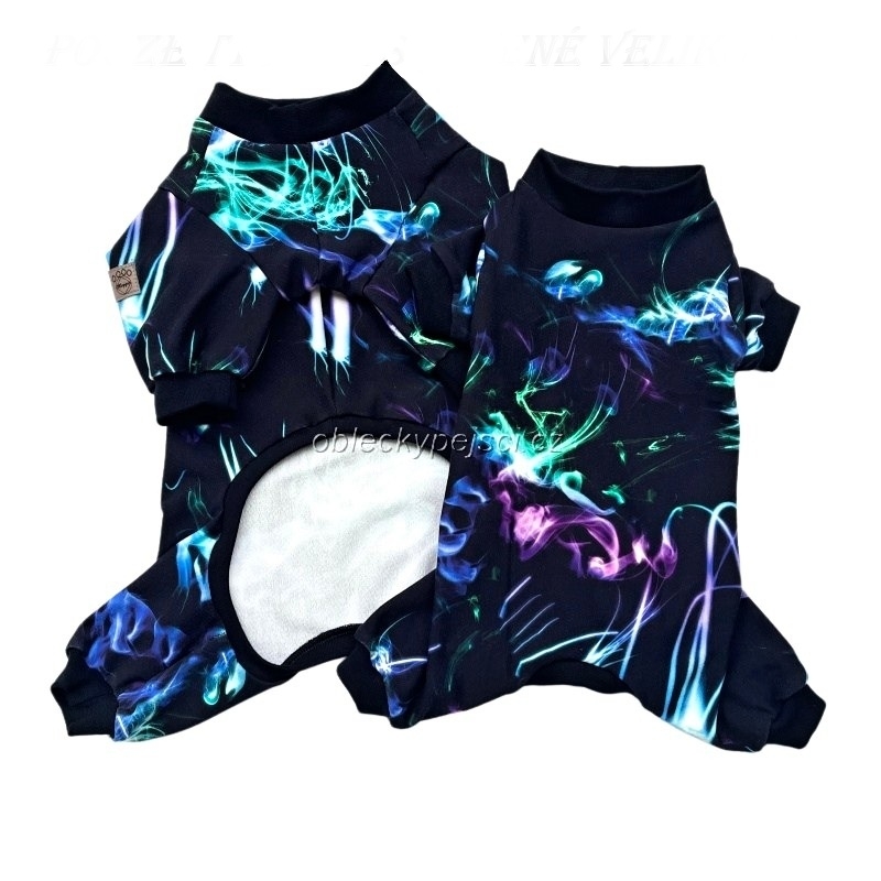 Teplákový overal Neon abstrakt