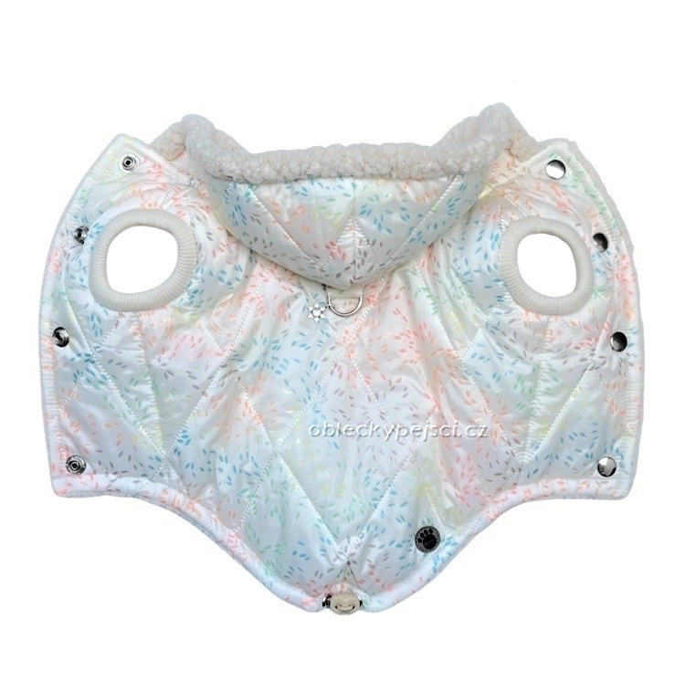 Luxusní zimní bunda Barevný lísteček