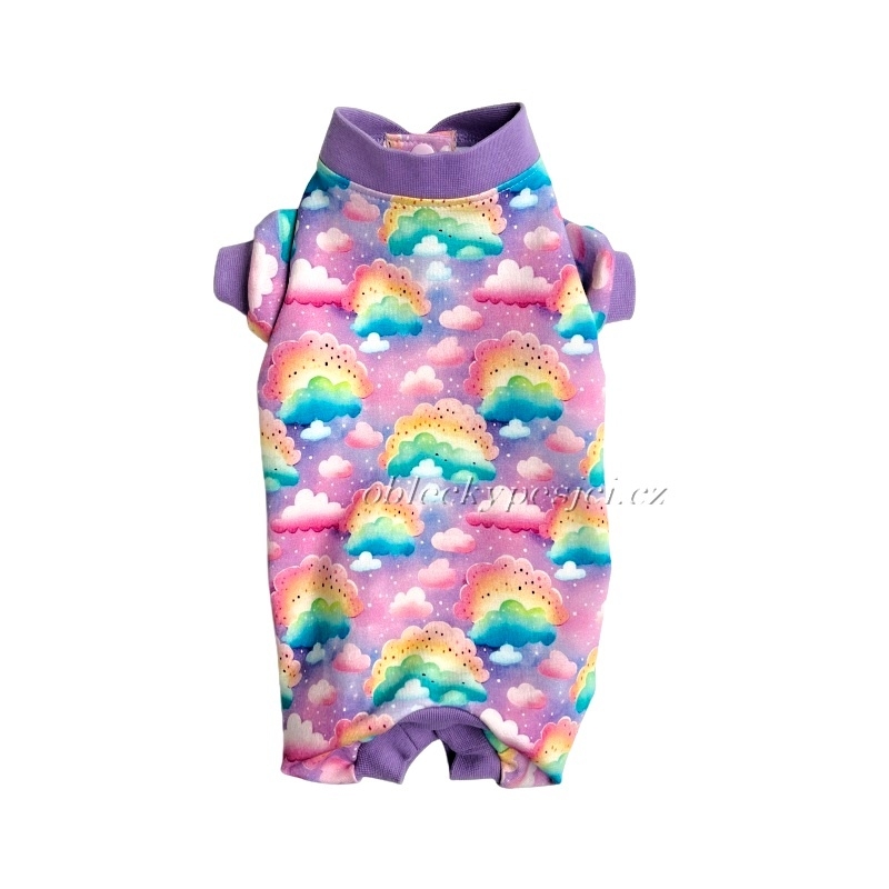 Pyžamo se zapínáním Duhový obláček