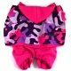 Overal pro psí holky  Růžový maskáč