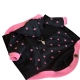 Softshellka jaro/podzim/zima Černá - růžová tlapka