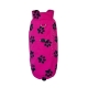 Letní softshellka/pláštěnka  Růžová - černé tlapky